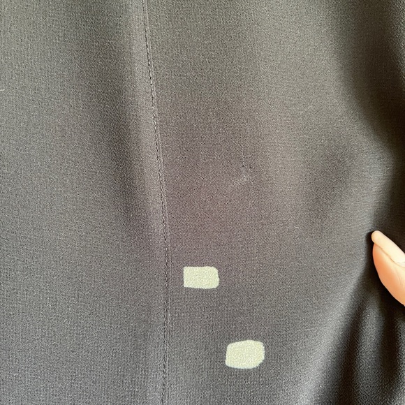 Grey Jason Wu Collared Button Down Black Belted Dress - Picture 6 of 7